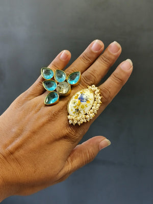 Daily wear fusion trending ring with easy modern versatility