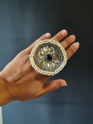 Fusion trending ring for women with chic contemporary detailing