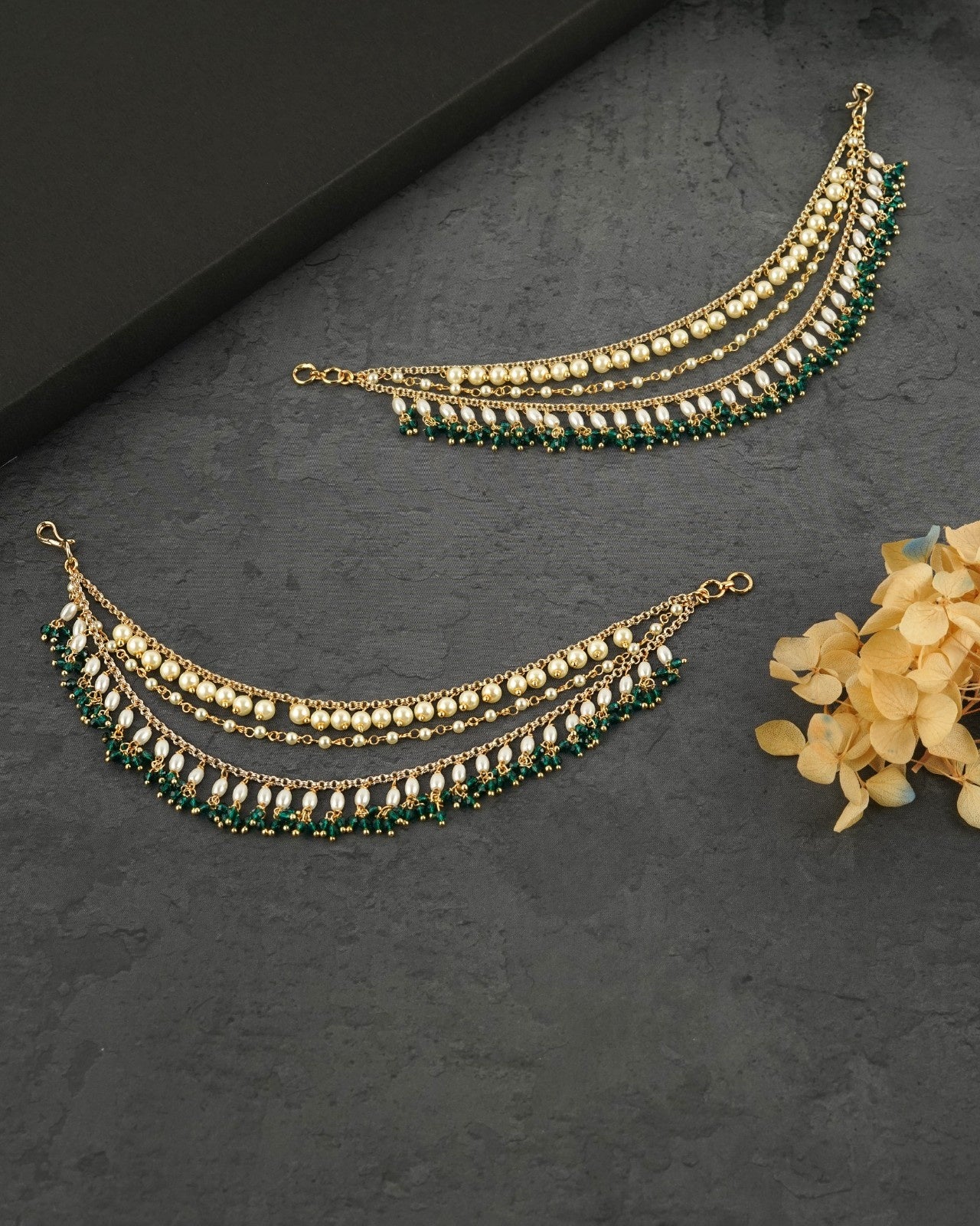 Kanser Jewellery for Family Functions – Simple Traditional Hair Accessory - KS1300-1