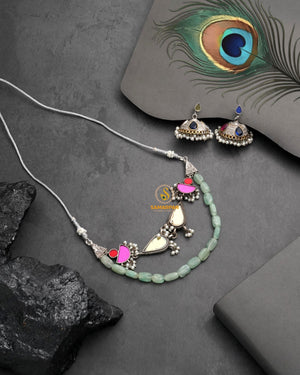 Occasion wear necklace set for women by Samarpan Fashion for ethnic outfits