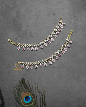 Traditional kanser hair jewellery for puja and temple wear