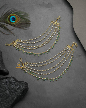 Kanser head jewellery for sangeet evening traditional accessory