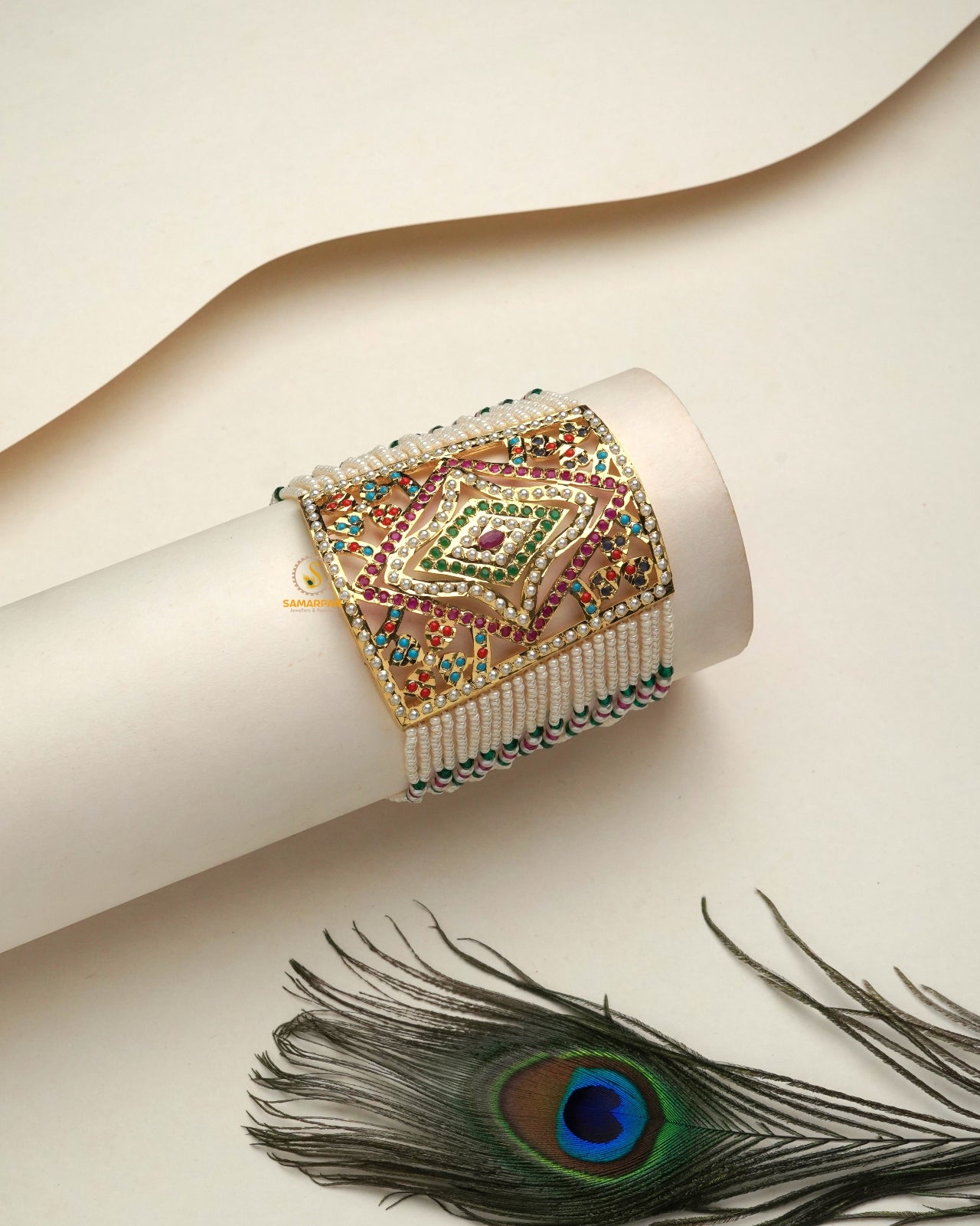 Latest designer Amritasri Jadau bracelets for women in festive styles