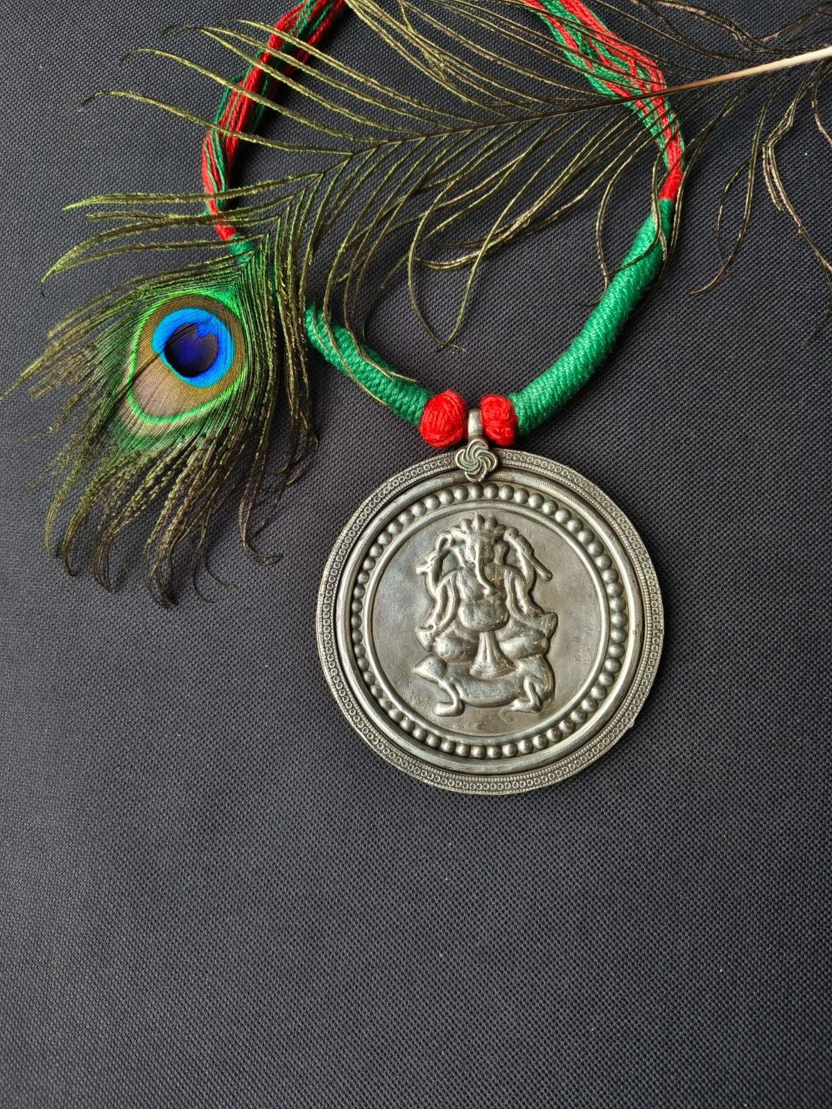 Authentic Tribal Antique Pendant Jewelry Sets for Festive Collection - PS1950-1
