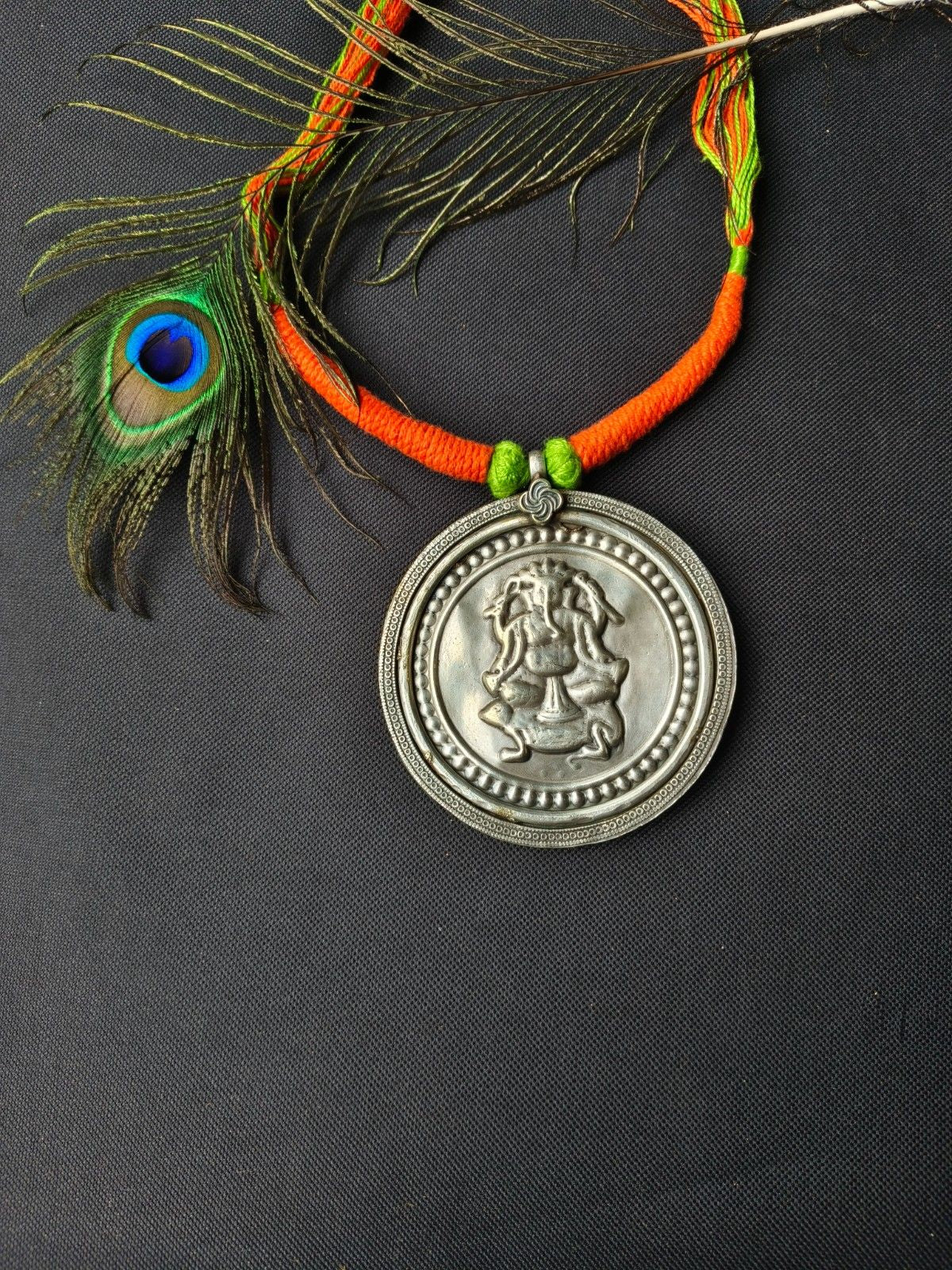 Authentic Tribal Antique Pendant Jewelry Sets for Festive Collection - PS1950-1