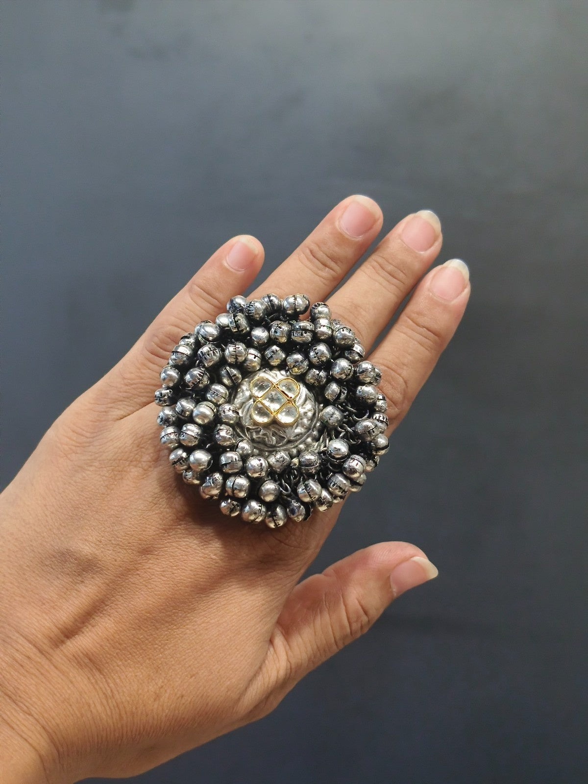Classic tribal antique ring with timeless balanced visual appeal