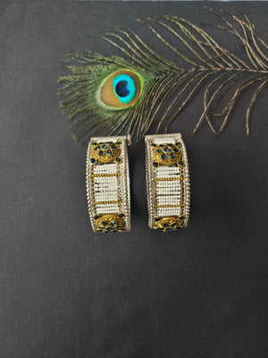 Multi Color Western-ethnic fusion bangles set with trending kangans