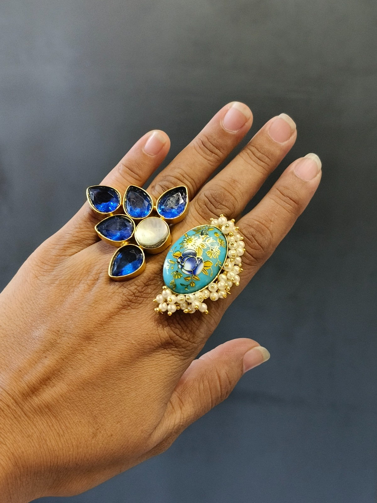 Traditional fusion trending ring with updated contemporary profile