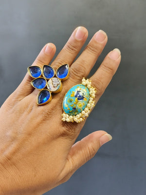 Traditional fusion trending ring with updated contemporary profile
