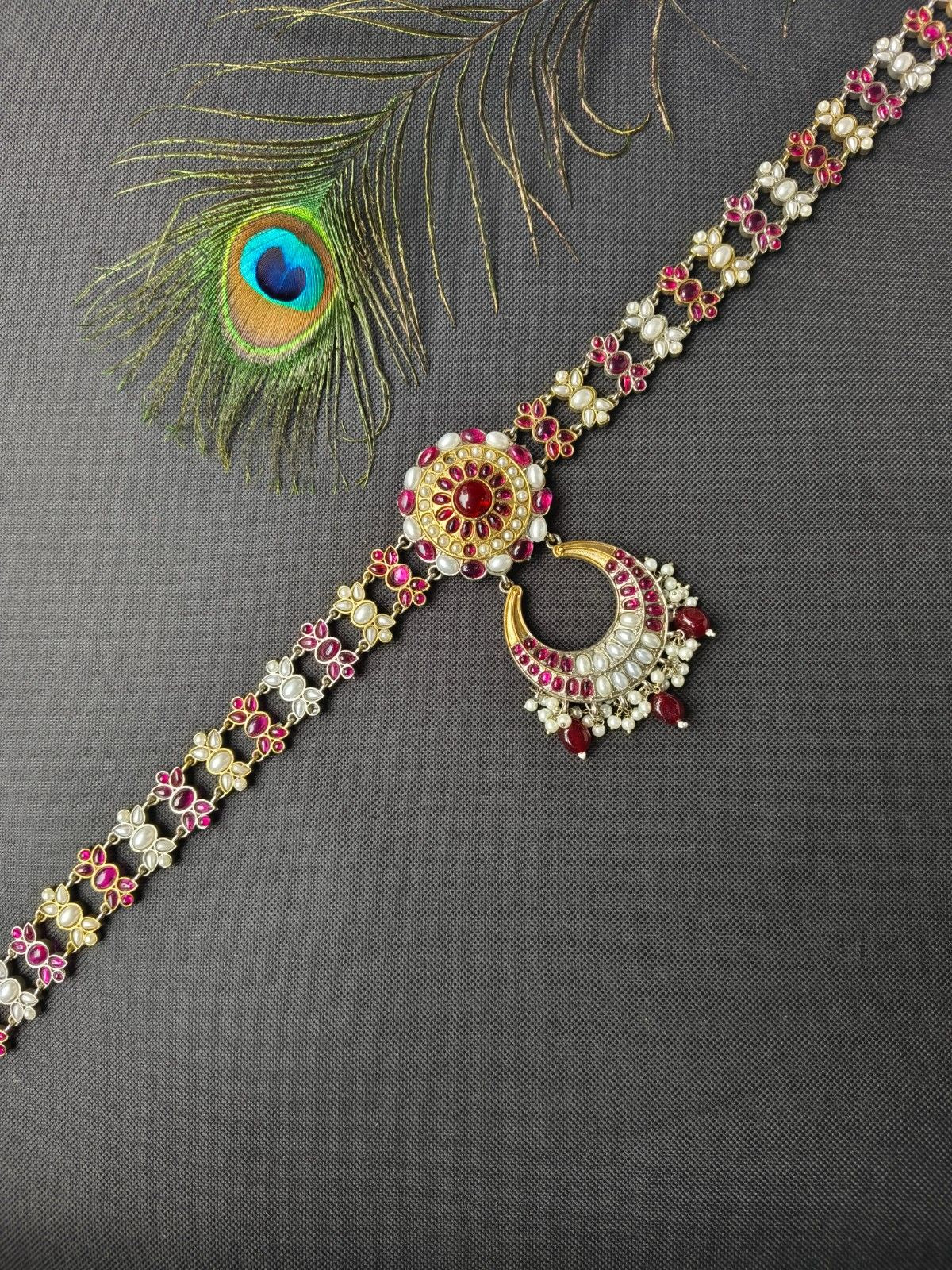 ruby color classic form kandora jewellery, kandora form view