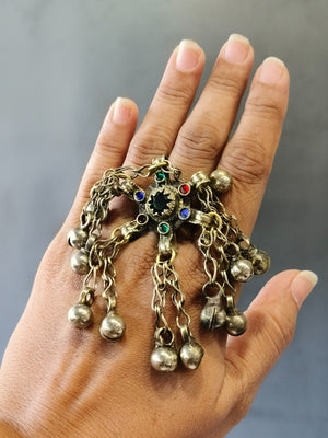 Ceremonial golden heritage ring for elevated traditional occasions
