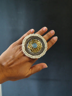 Daily wear fusion trending ring with easy modern versatility