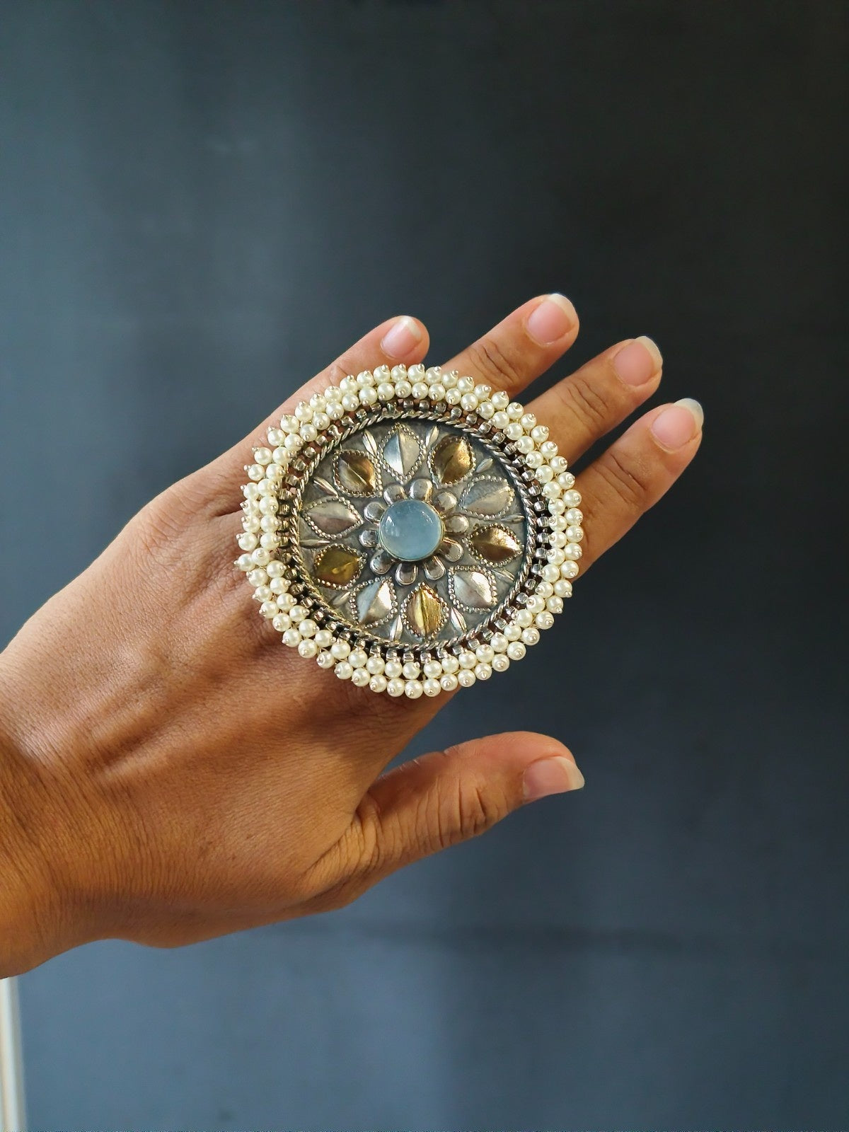 Modern fusion trending ring with polished and wearable design cues