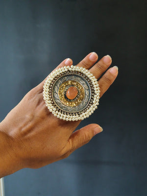 Modern fusion trending ring with polished and wearable design cues