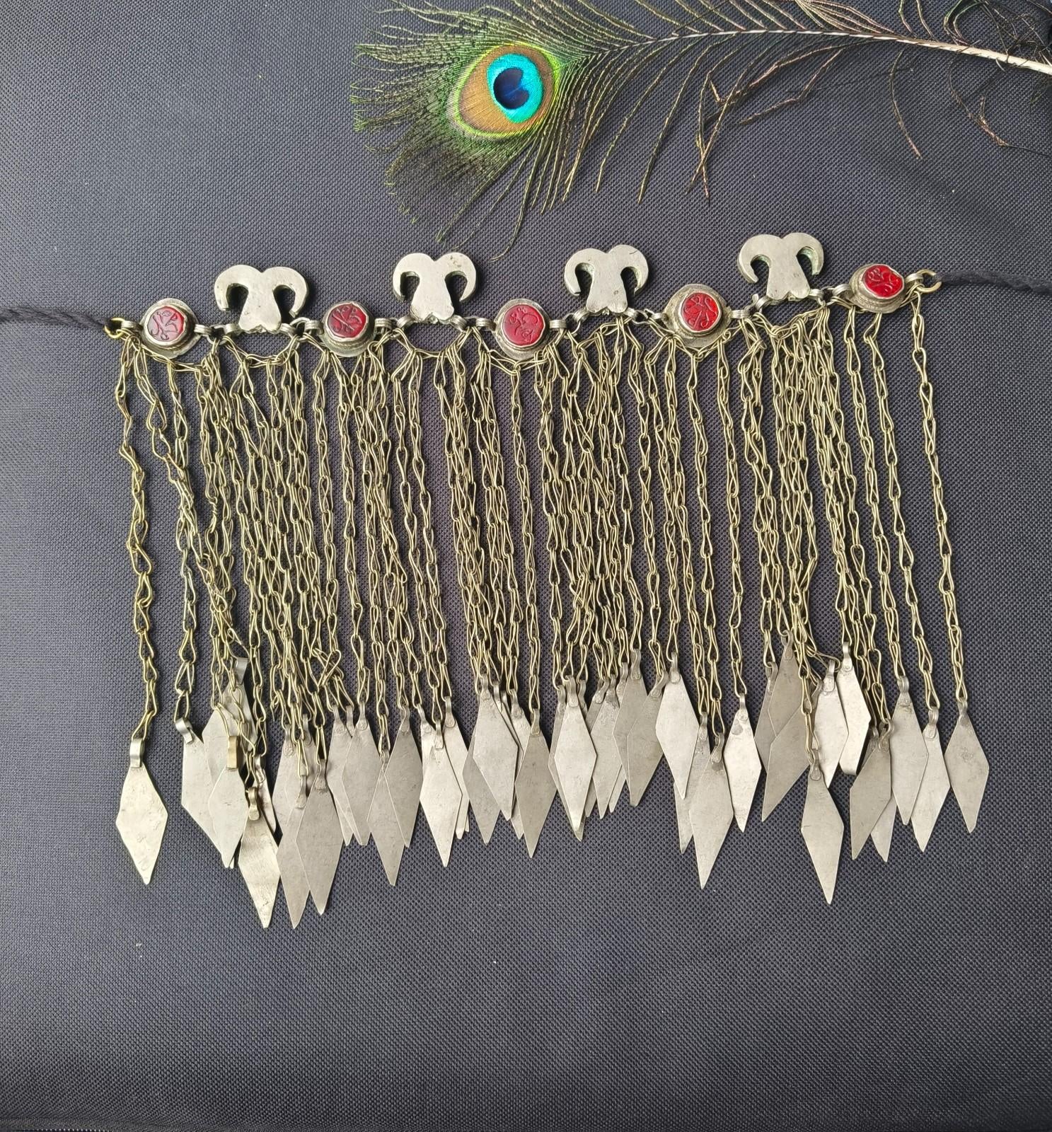 Statement heritage necklace with bold traditional presence