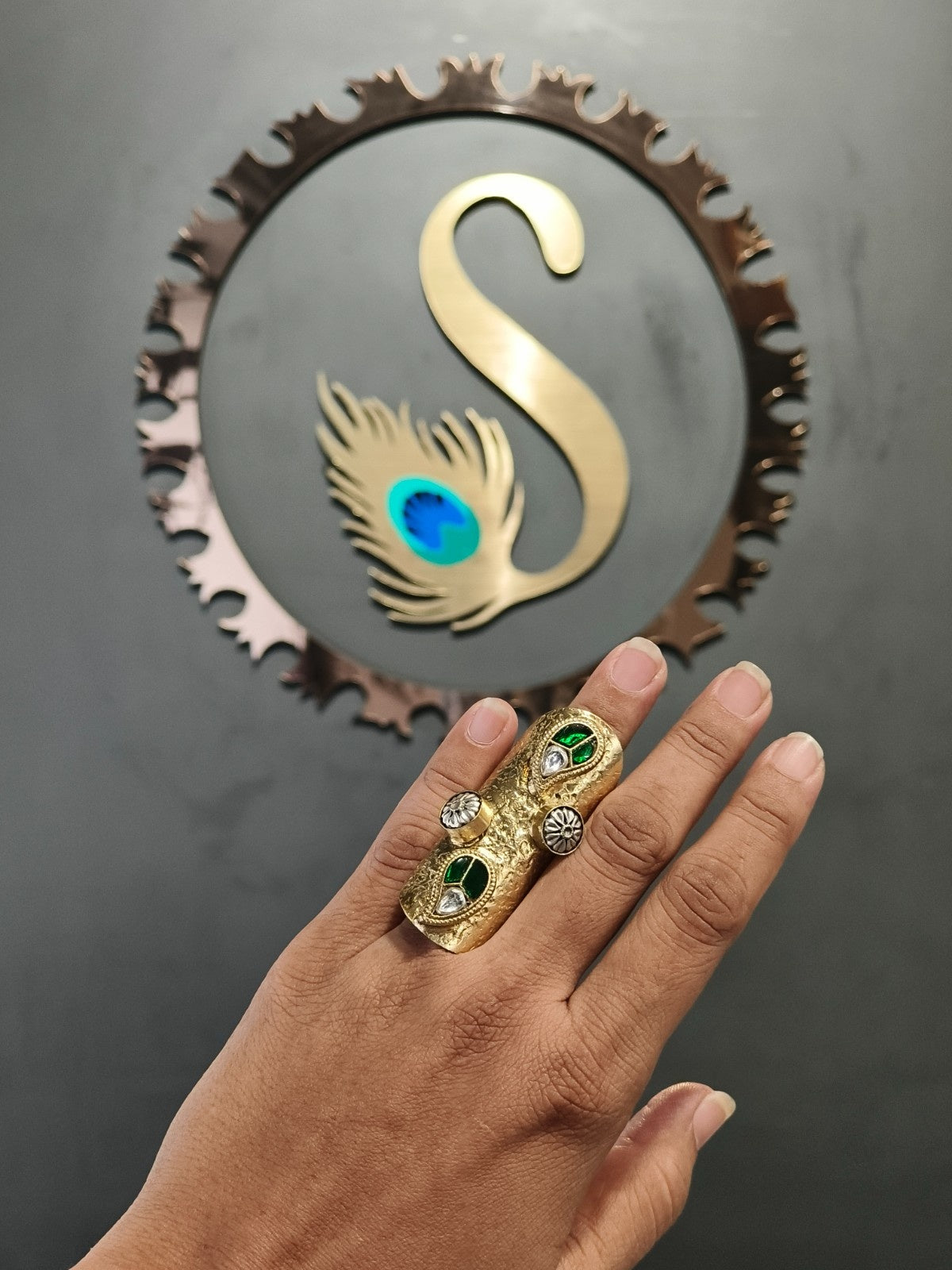 New age fusion trending ring with smart contemporary presence