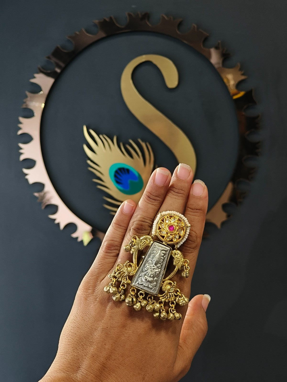 Graceful fusion trending ring with soft elegant fashion appeal