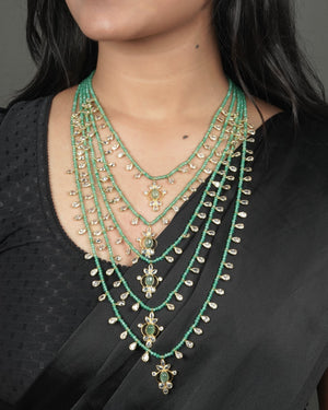 Bridal wear Jadau Pachi Kundan necklace for Indian wedding looks