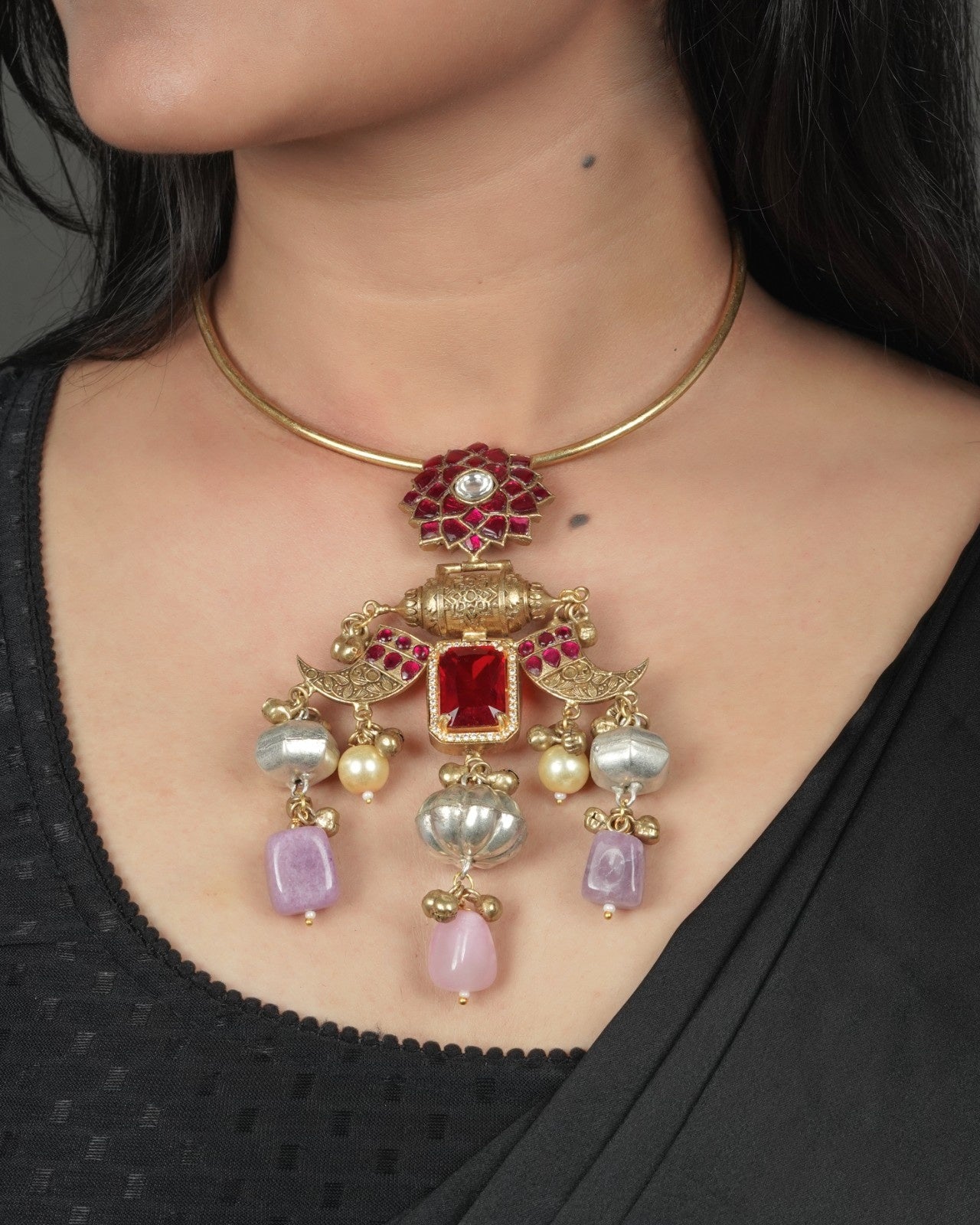 Royal heritage necklace traditional jewellery
