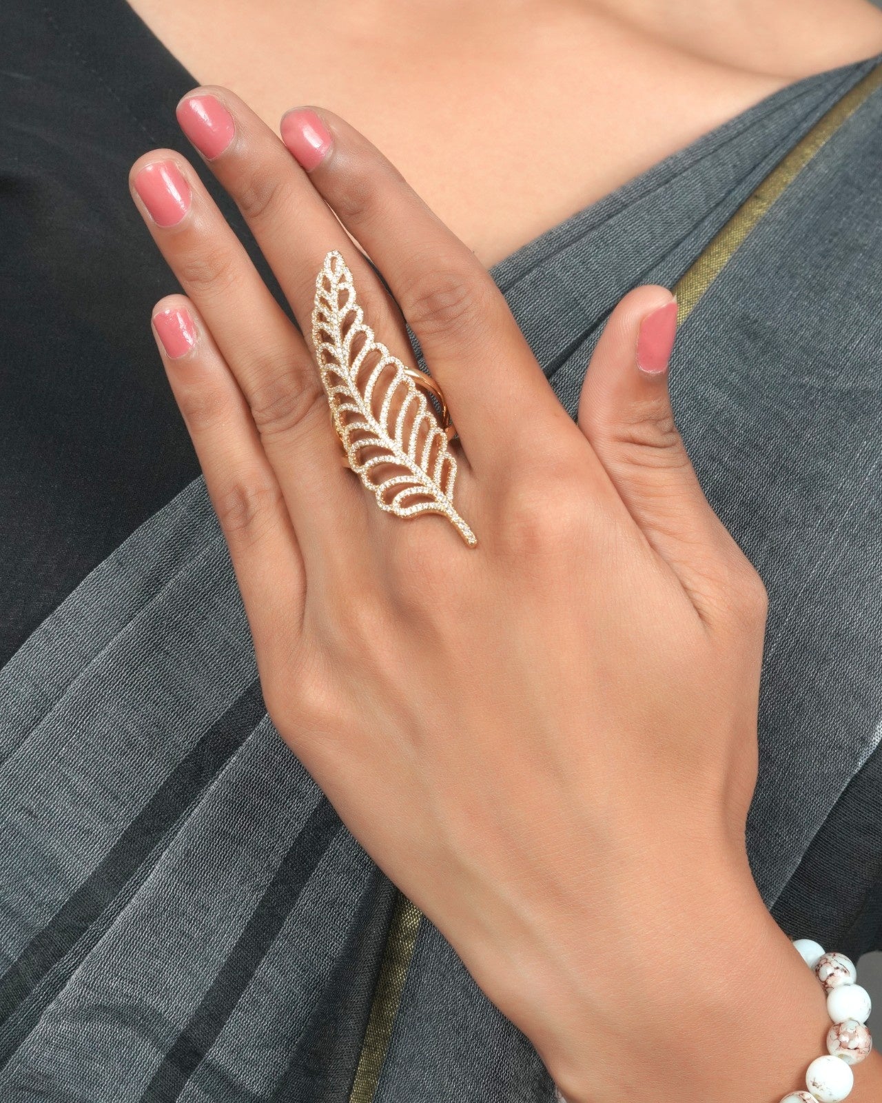 Polished diamond collection ring with smooth luxe presentation