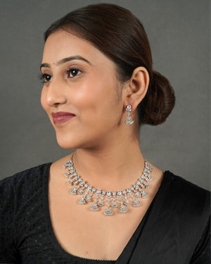 Diamond Collection necklace set for women with sparkling stone detailing