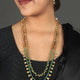 Antique kundan long mala necklace for festive ethnic outfits