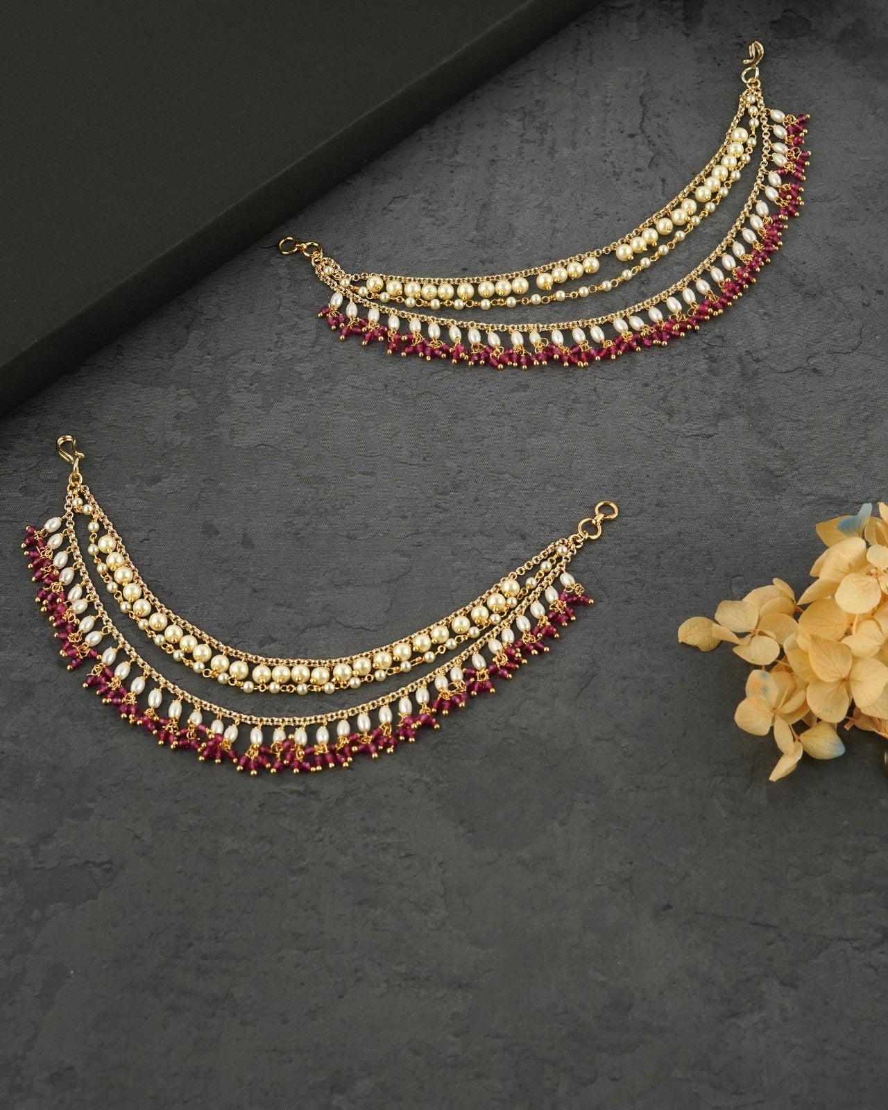 Kanser jewellery for family functions simple traditional hair accessory