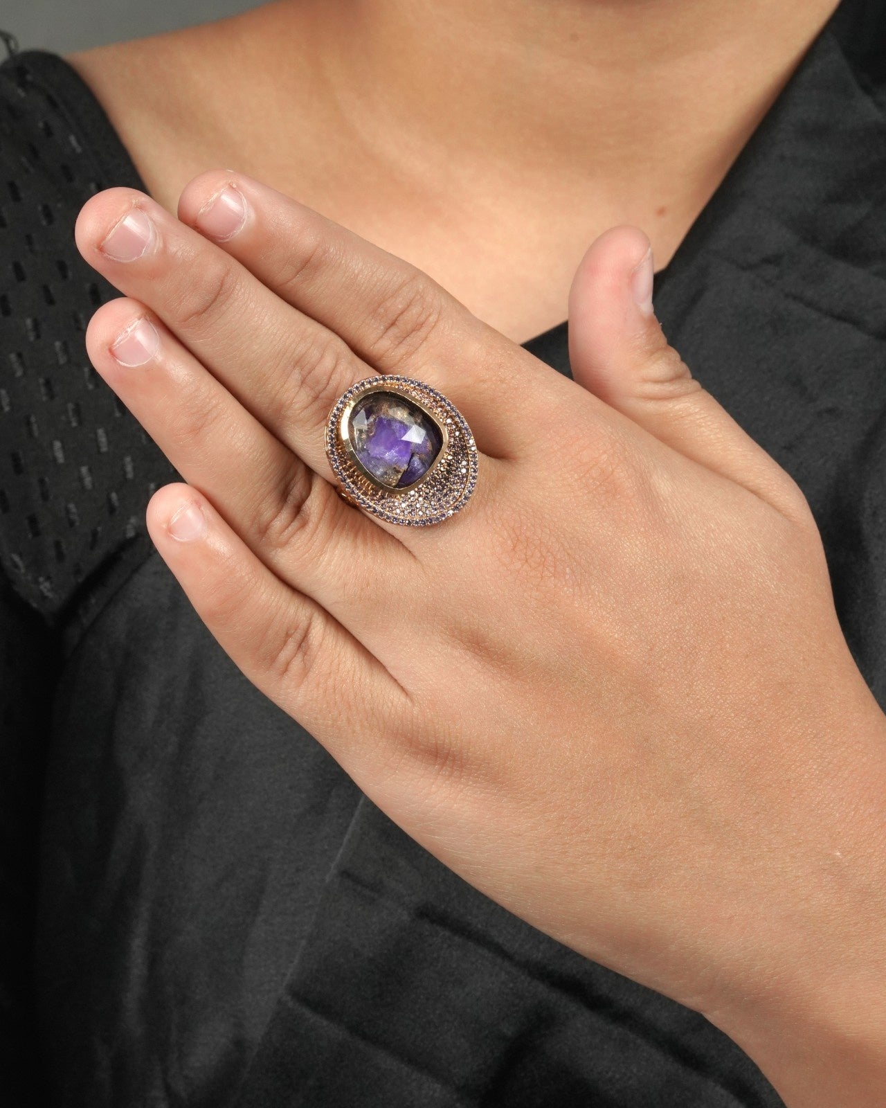 Bridal Mood Polki Moissanite Ring with celebratory shine and refined craftsmanship