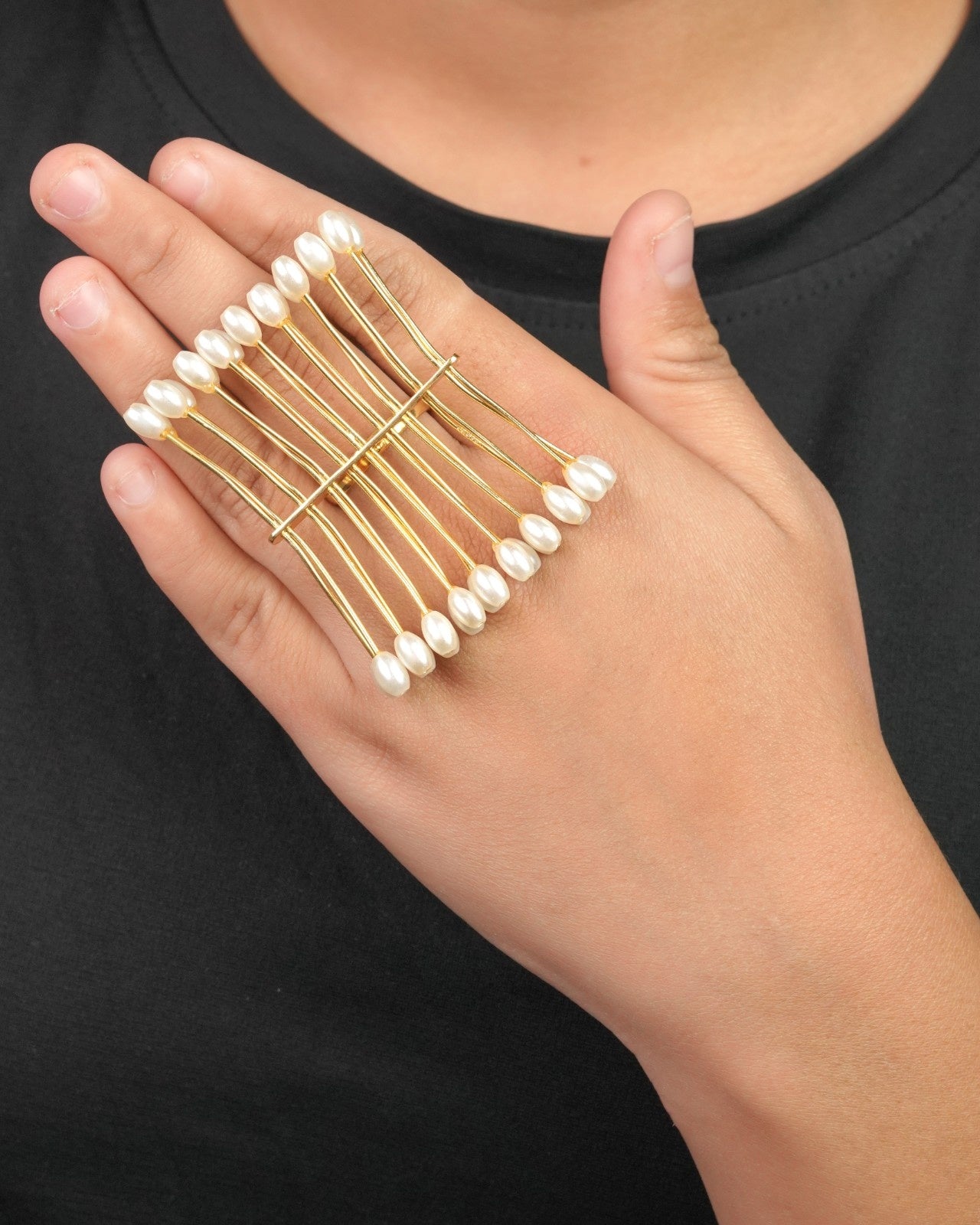 Everyday statement tribal ring with approachable antique-inspired look