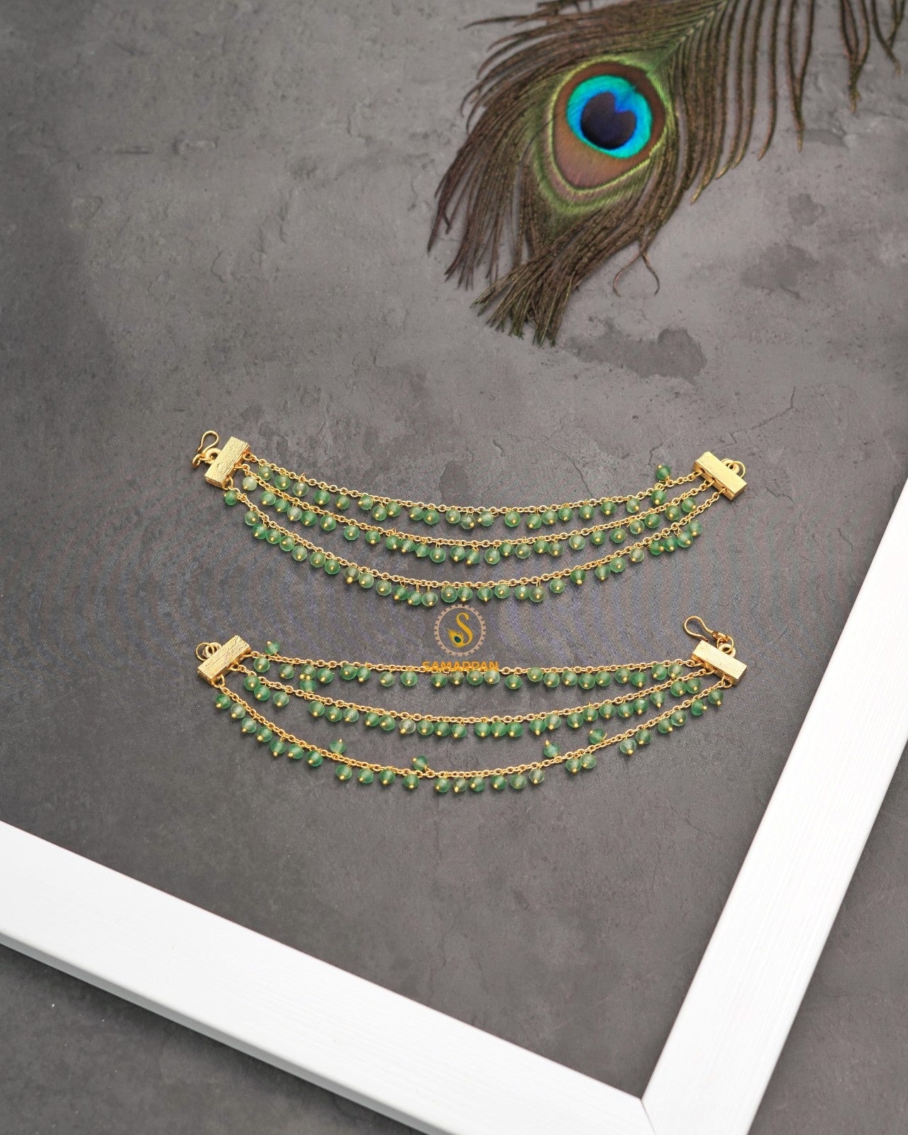 Kanser for haldi mehendi festive traditional hair jewellery