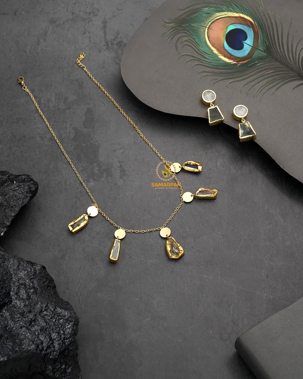Festive necklace set by Samarpan for saree lehenga and celebration styling