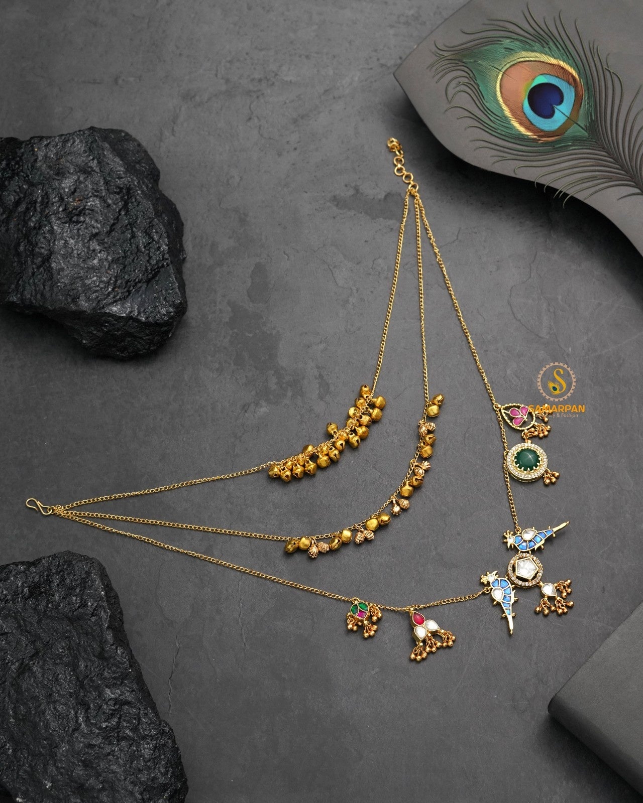 Luxury long necklace ethnic styling