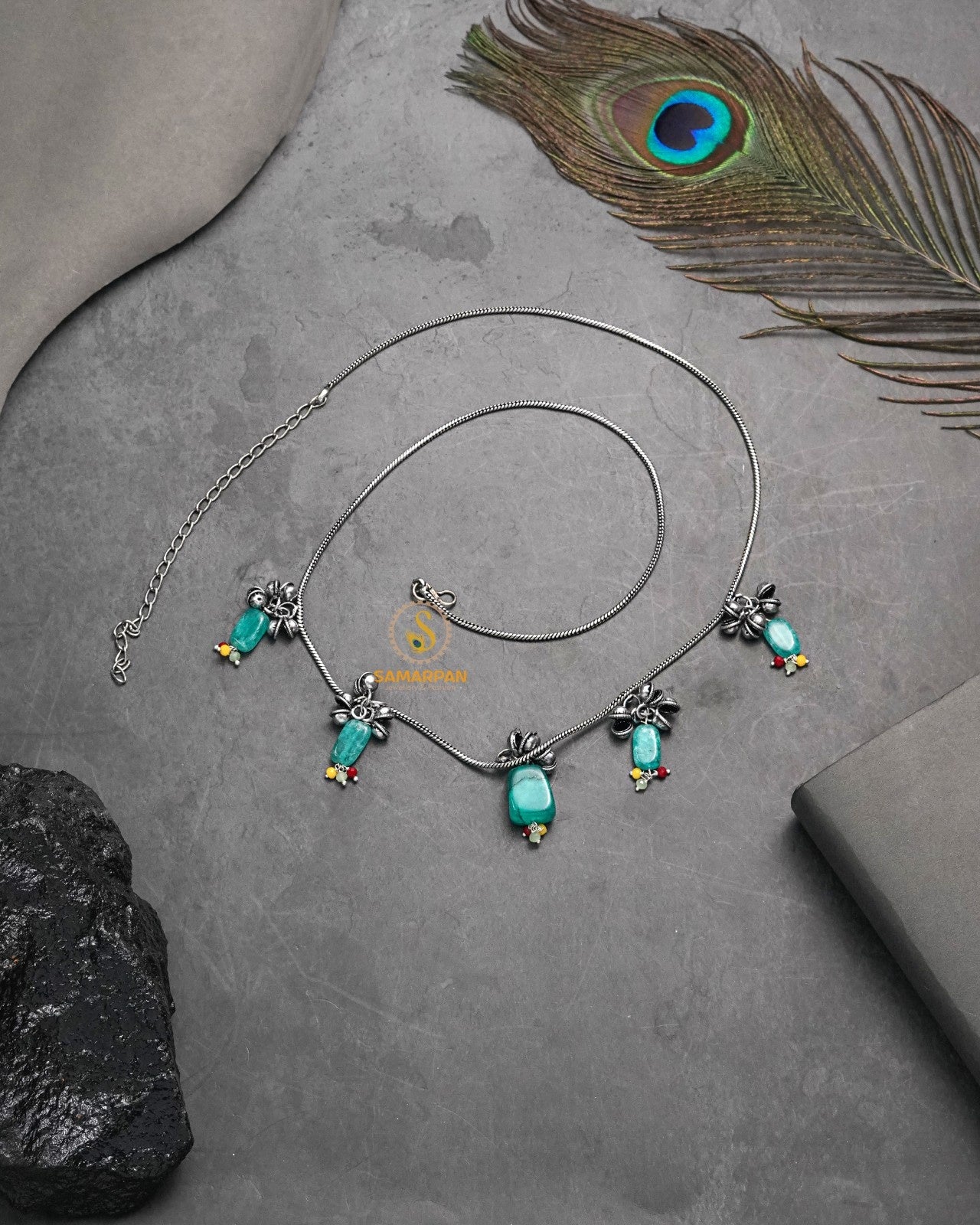 Pink Color Minimal kandora waist chain for modern ethnic outfit styling