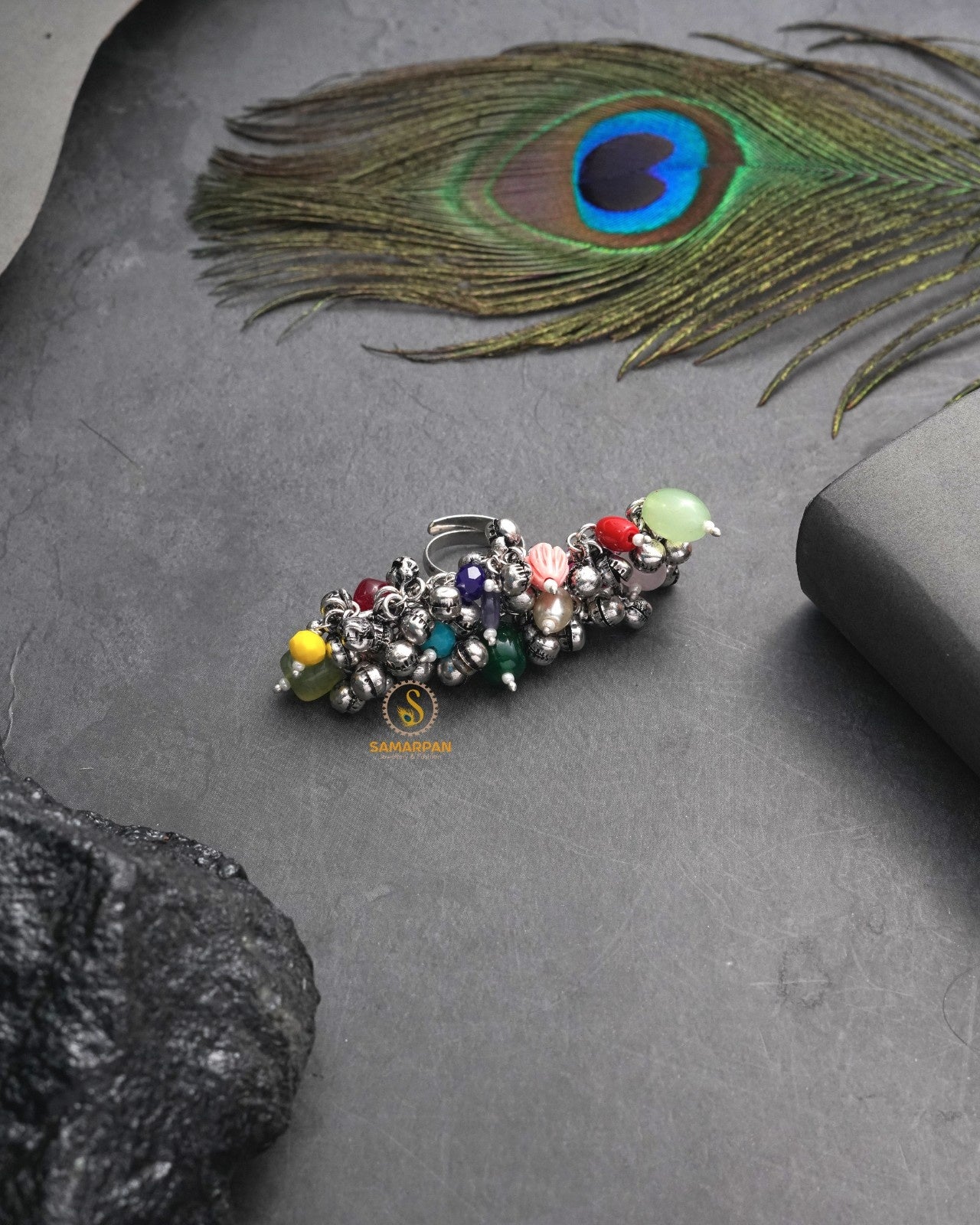 Modern ethnic Samarpan ring blending Indian style with current fashion appeal
