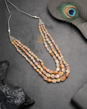 Pink Elegant mala jewellery traditional necklace for occasions