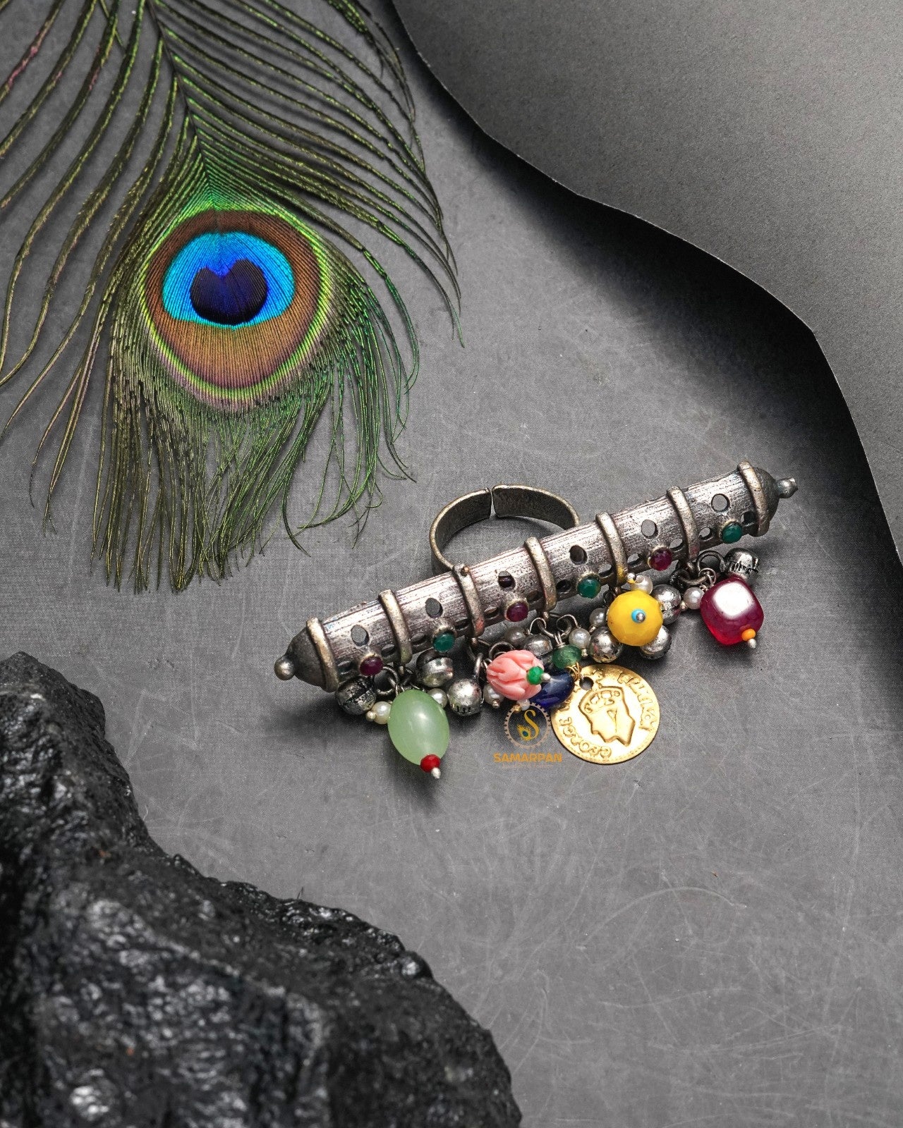 Festive Designed By Samarpan ring suited for celebratory jewellery styling
