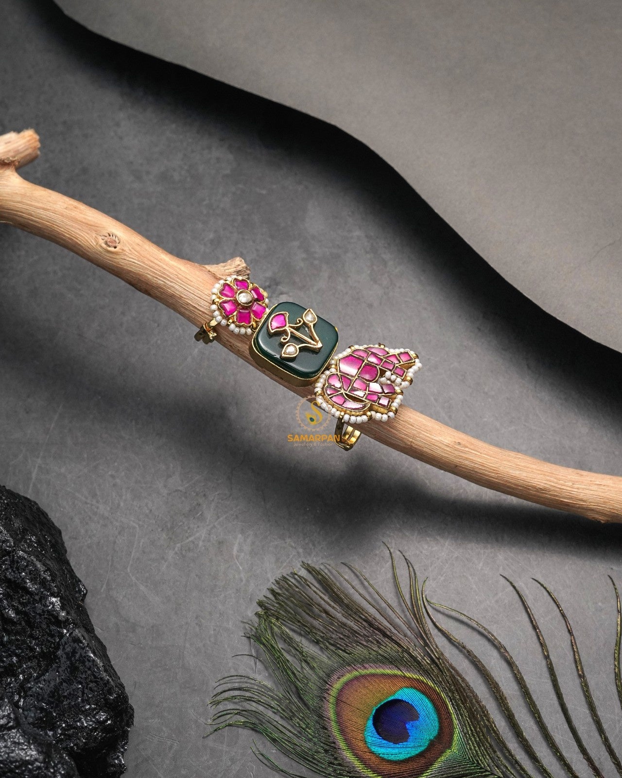 Statement ring Designed By Samarpan with bold yet polished detailing