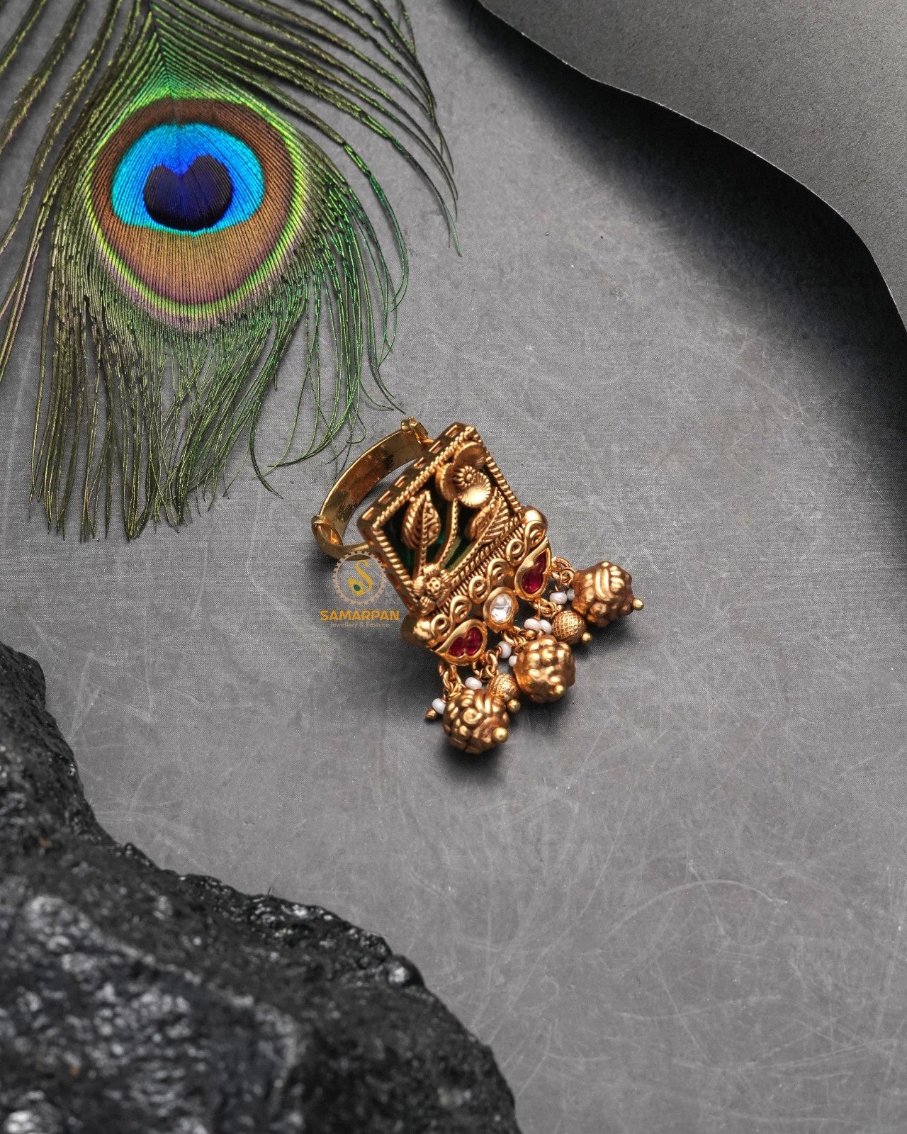 Graceful Samarpan ring for women with soft polished elegance