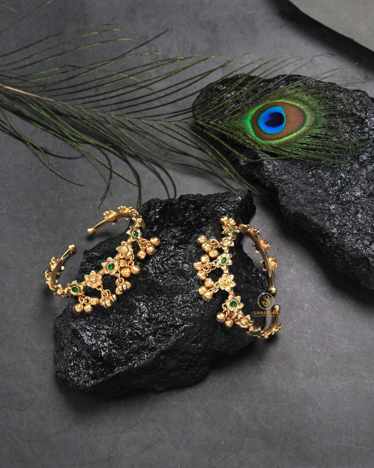 Oxidised tribal bangles set with matching kangan in silver tone for everyday ethnic styling
