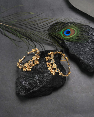 Oxidised tribal bangles set with matching kangan in silver tone for everyday ethnic styling