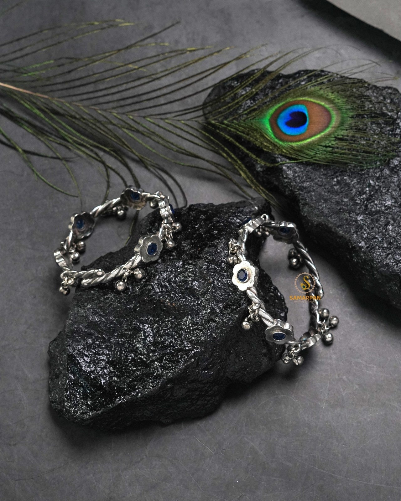 Statement tribal bangles and oxidised kangan set in bold ethnic design for festive and casual wear