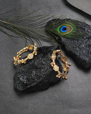 Tribal bangles and traditional kangan set in ethnic metal finish for cultural events and celebrations