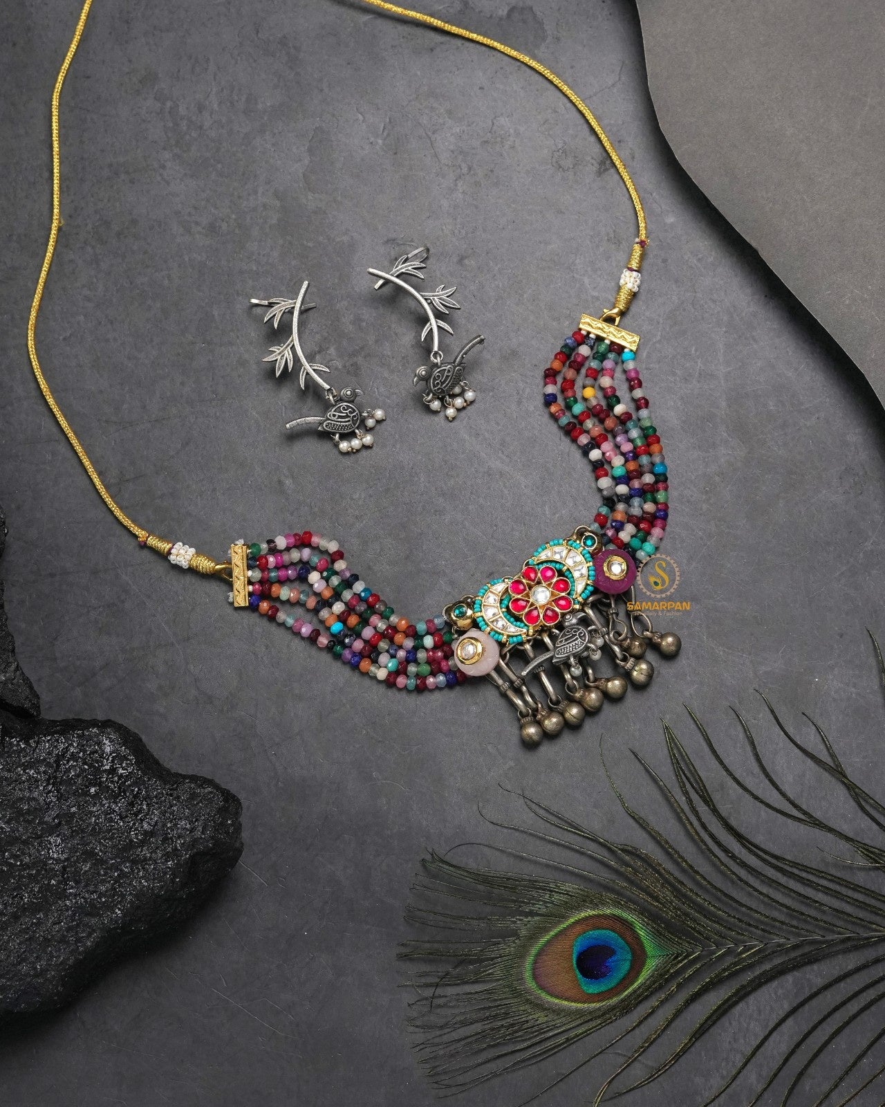 Wedding necklace set from Designed by Samarpan for traditional Indian outfits