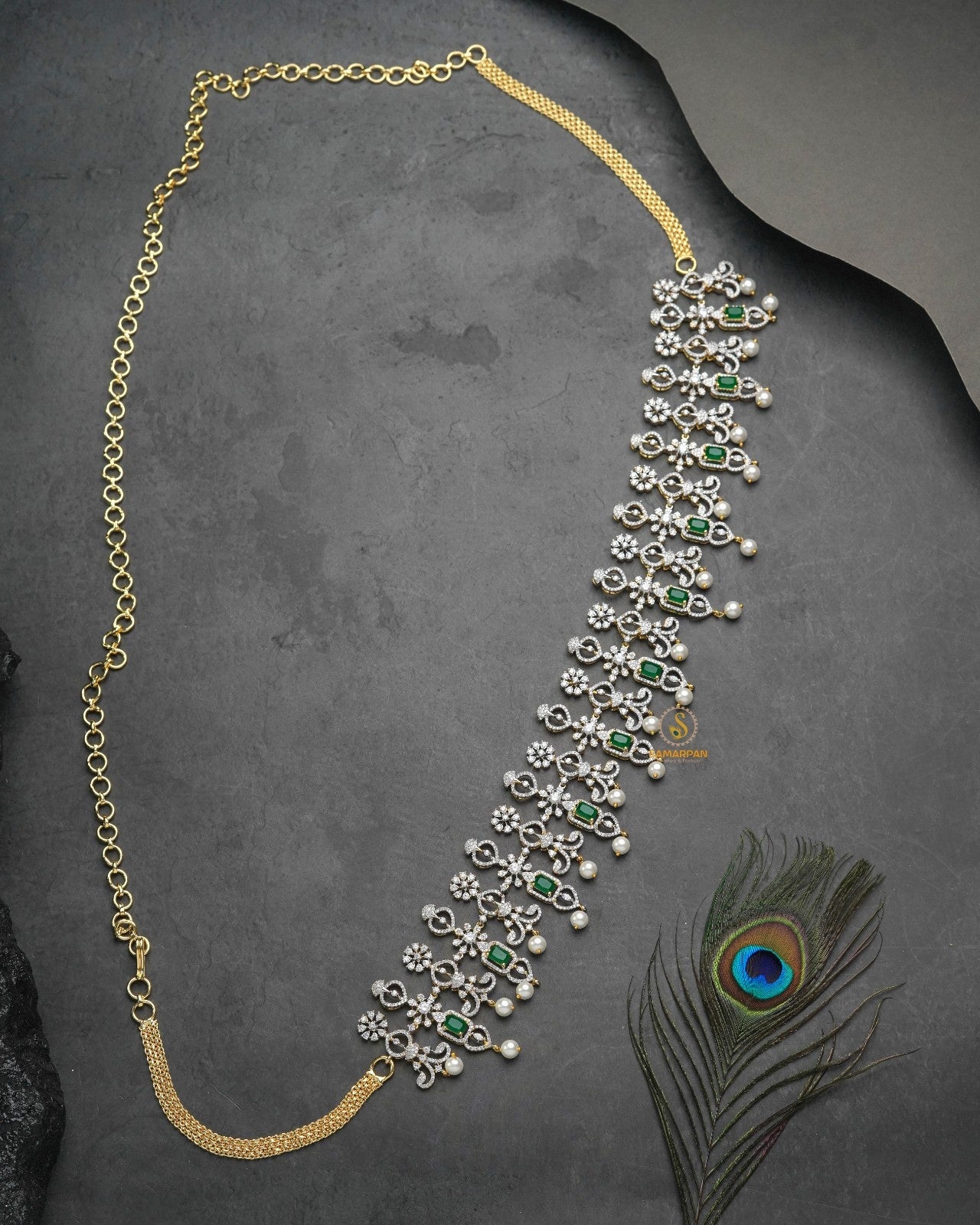 Bridal kandora waist chain jewellery ideal for wedding gifting and trousseau collection