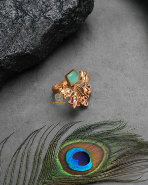 Heirloom style golden heritage ring with legacy inspired detailing