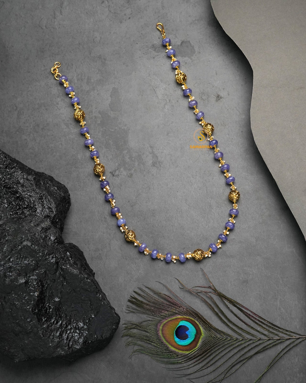 Mint royal jadau kundan layered mala necklace for weddings