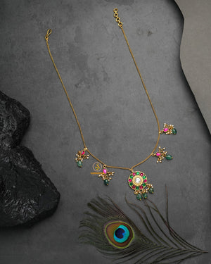Traditional Jadau Pachi Kundan necklace for ethnic occasions