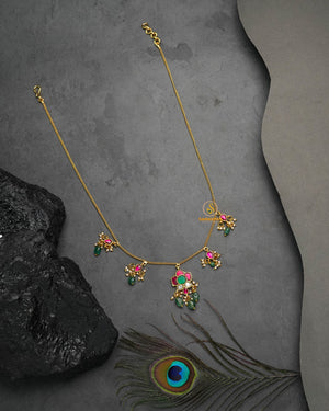 Statement Jadau Pachi Kundan necklace with bold traditional design