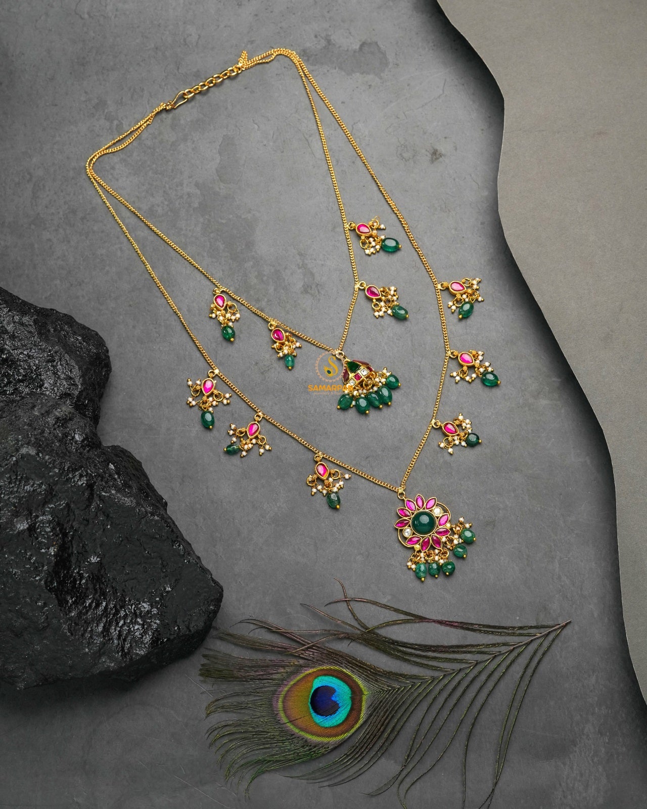 Wedding Jadau Pachi Kundan necklace for bridal and festive styling