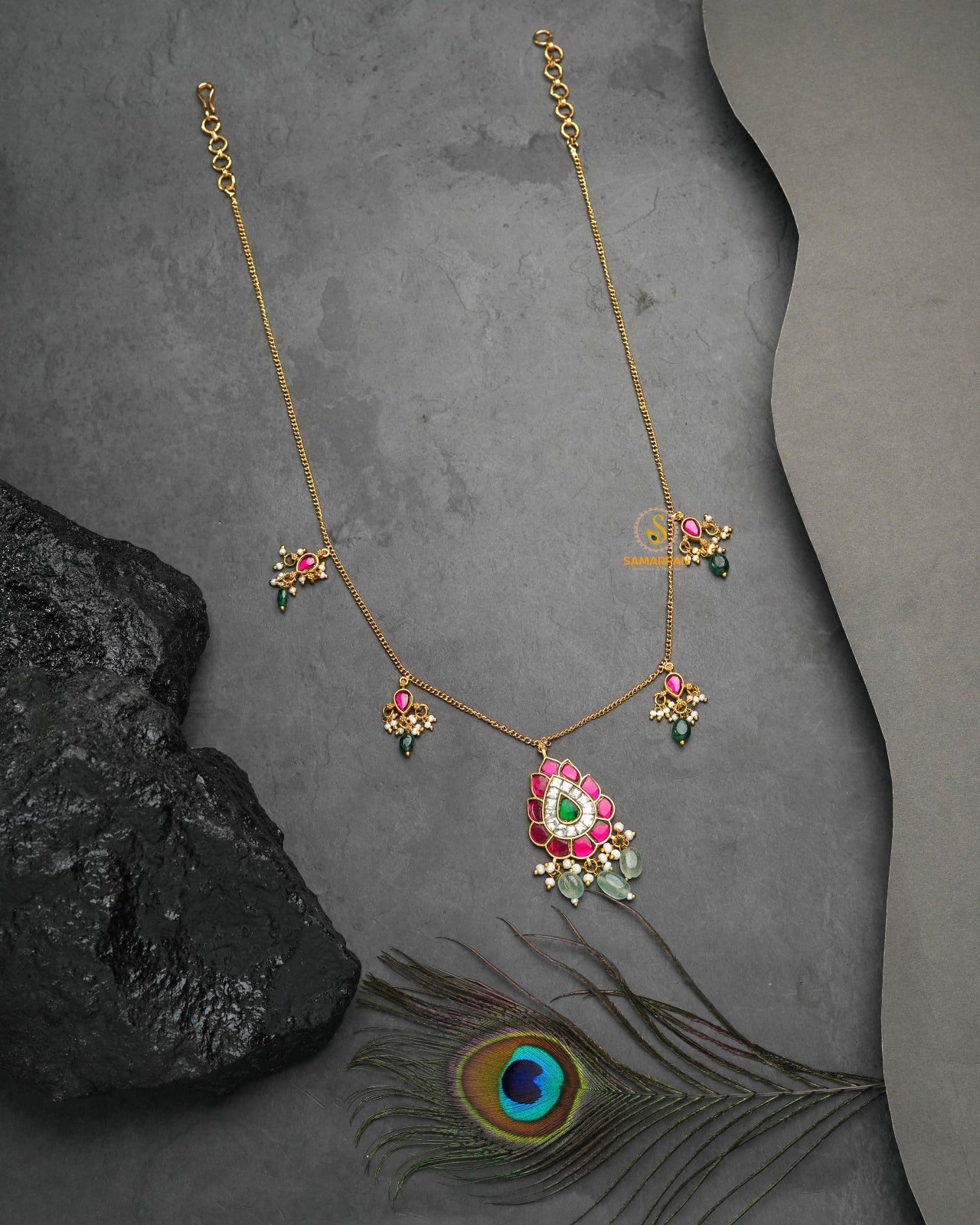 Royal Jadau Pachi Kundan necklace inspired by heritage jewellery
